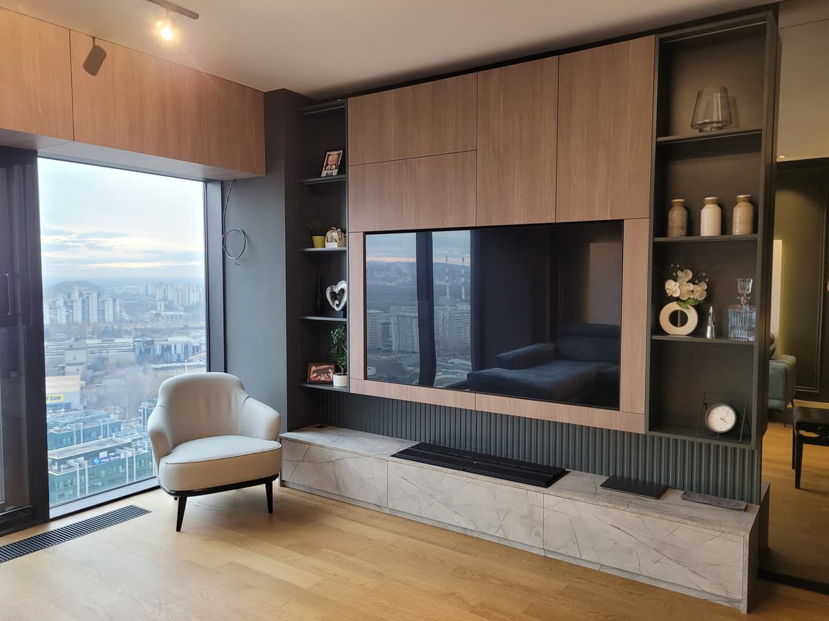 Kula West 65, Novi Beograd 6 · Kula West 65, Novi Beograd — dizajn enterijera StudioMat, Beograd